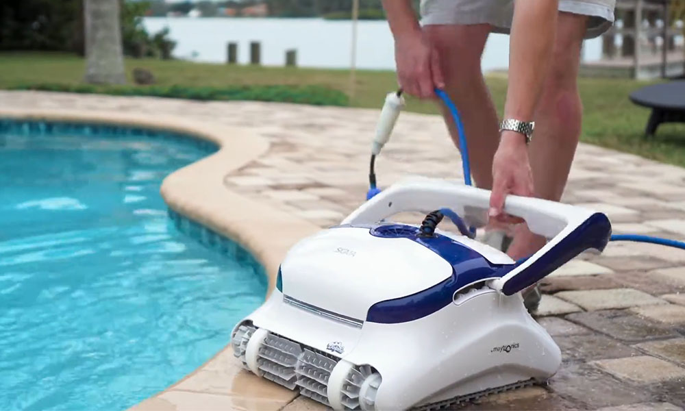 Dolphin Sigma Robotic Pool Cleaner Lifestyle