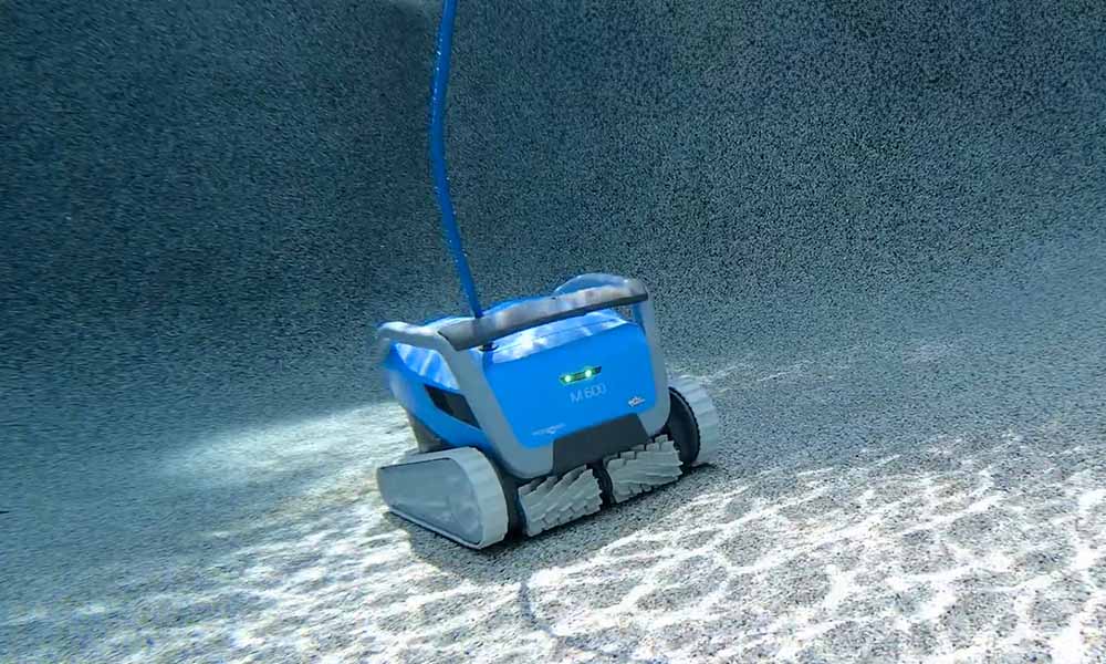 Dolphin M600 Robotic Pool Cleaner Cleaning Pool
