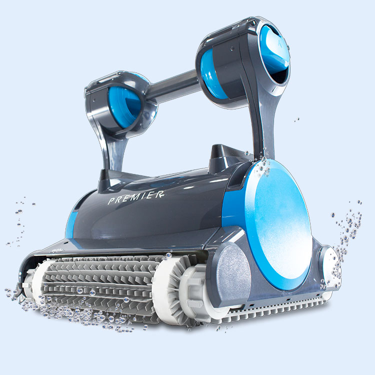 Dolphin Premier Robotic Pool Cleaner Splashing