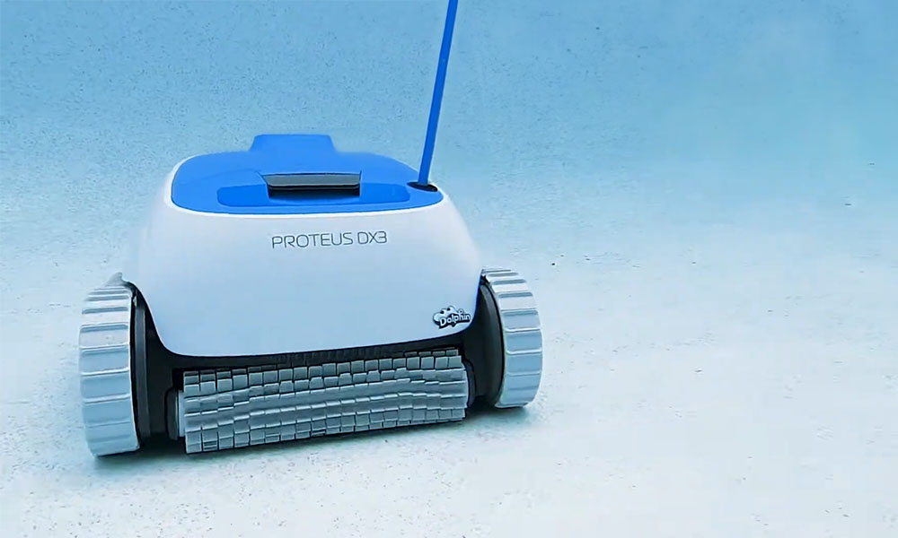 Dolphin Proteus DX3 Robotic Pool Cleaner Cleaning Pool