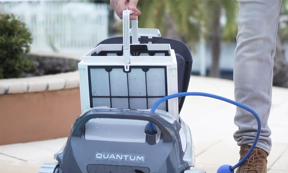 Dolphin Quantum Robotic Pool Cleaner MaxBin Filtration
