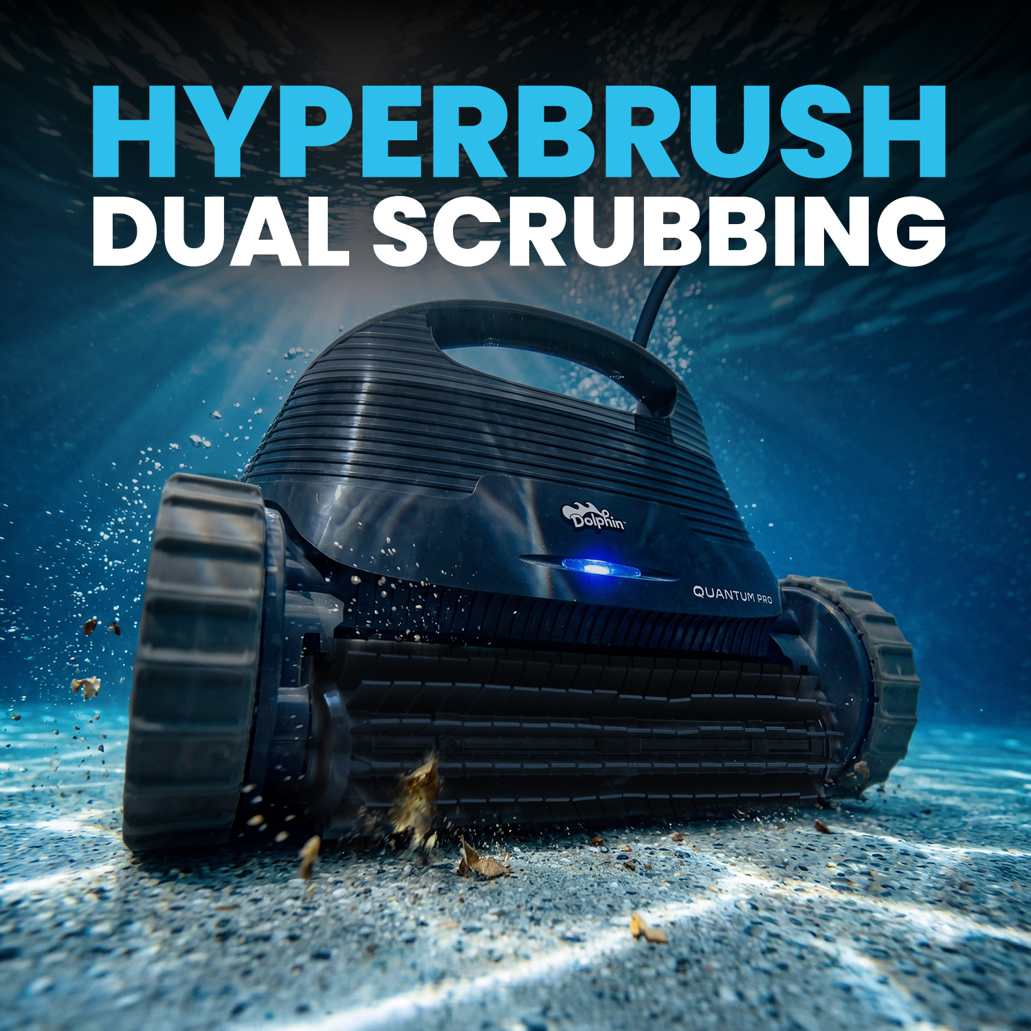 Dolphin Quantum Dual HyperBrush Scrubbing