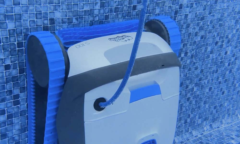 Dolphin S100 Robotic Pool Cleaner Waterline Cleaning