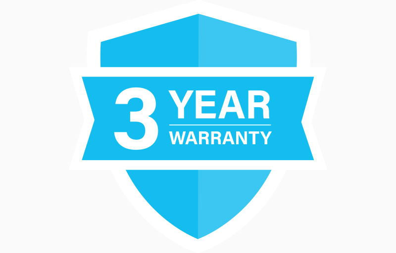 3 year warranty