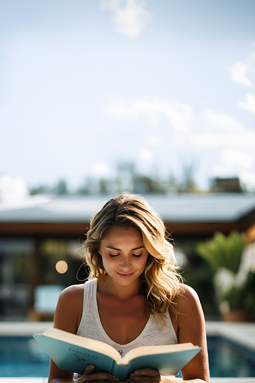 Woman Reading Book