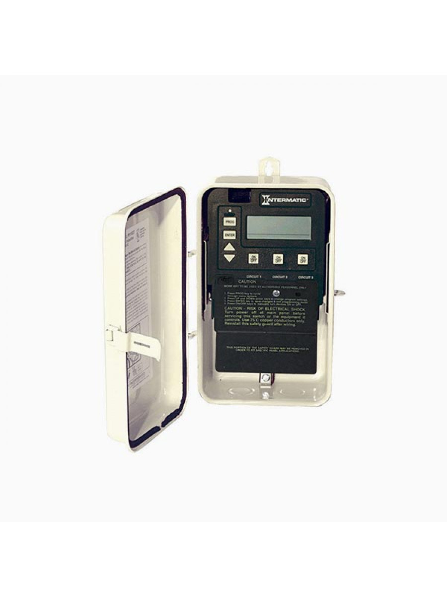 Intermatic PE153 Digital Swimming Pool & Spa 3 Device Timer Clock 110v